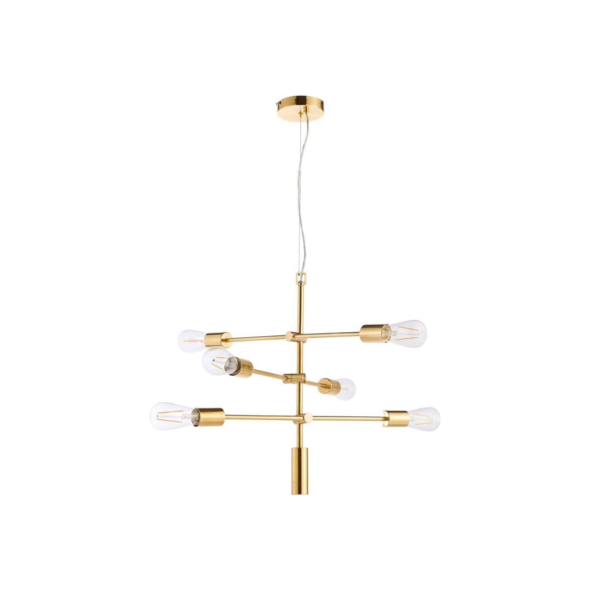 Rubens Pendant Ceiling Light Satin Gold – image 1