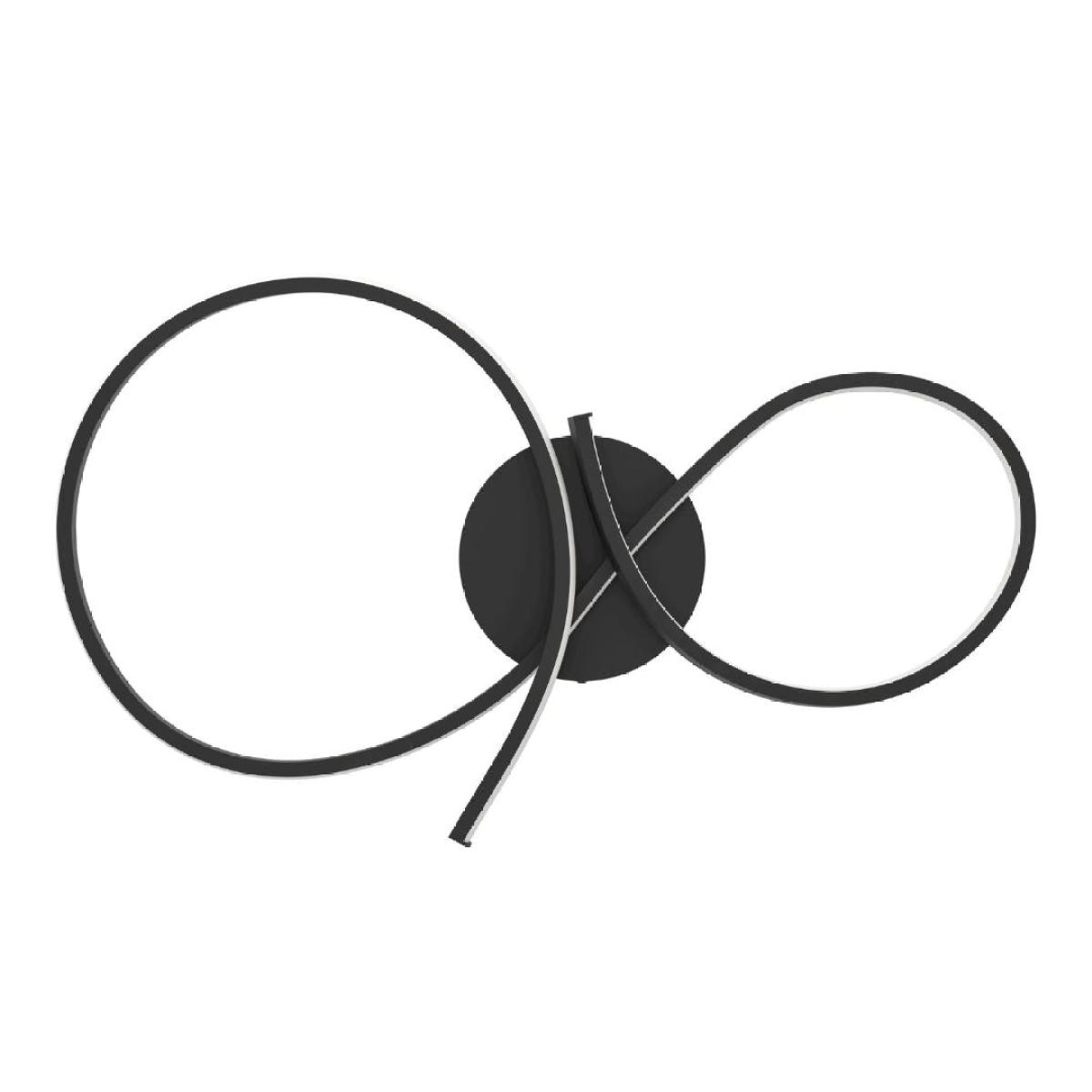 Serpins LED Black Flush Ceiling Light – image 3