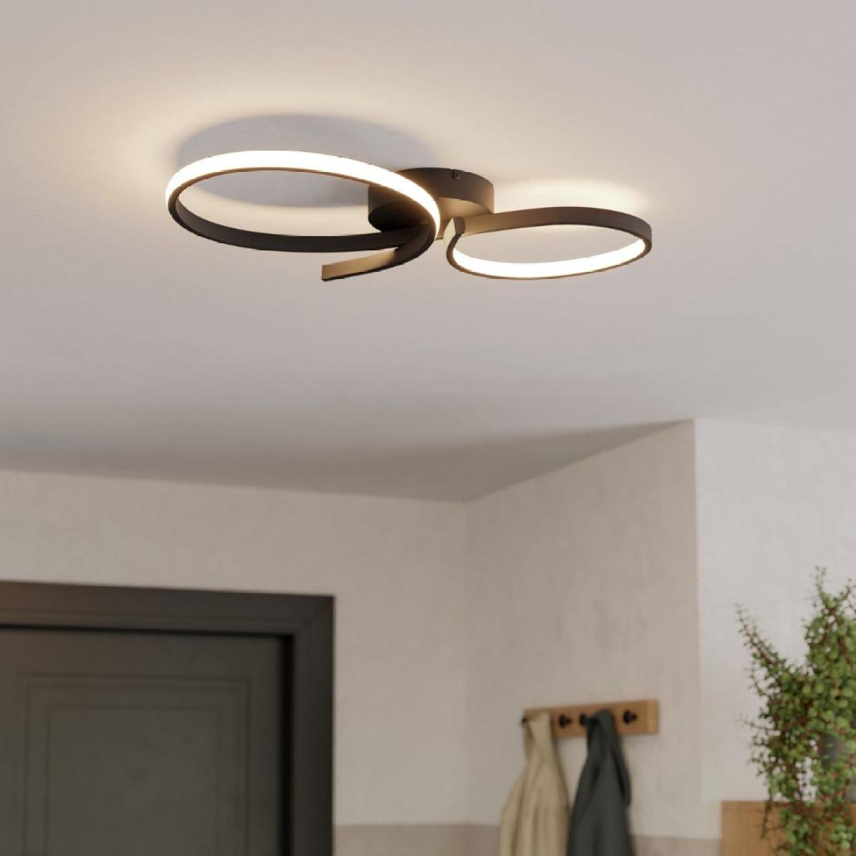 Serpins LED Black Flush Ceiling Light – image 1