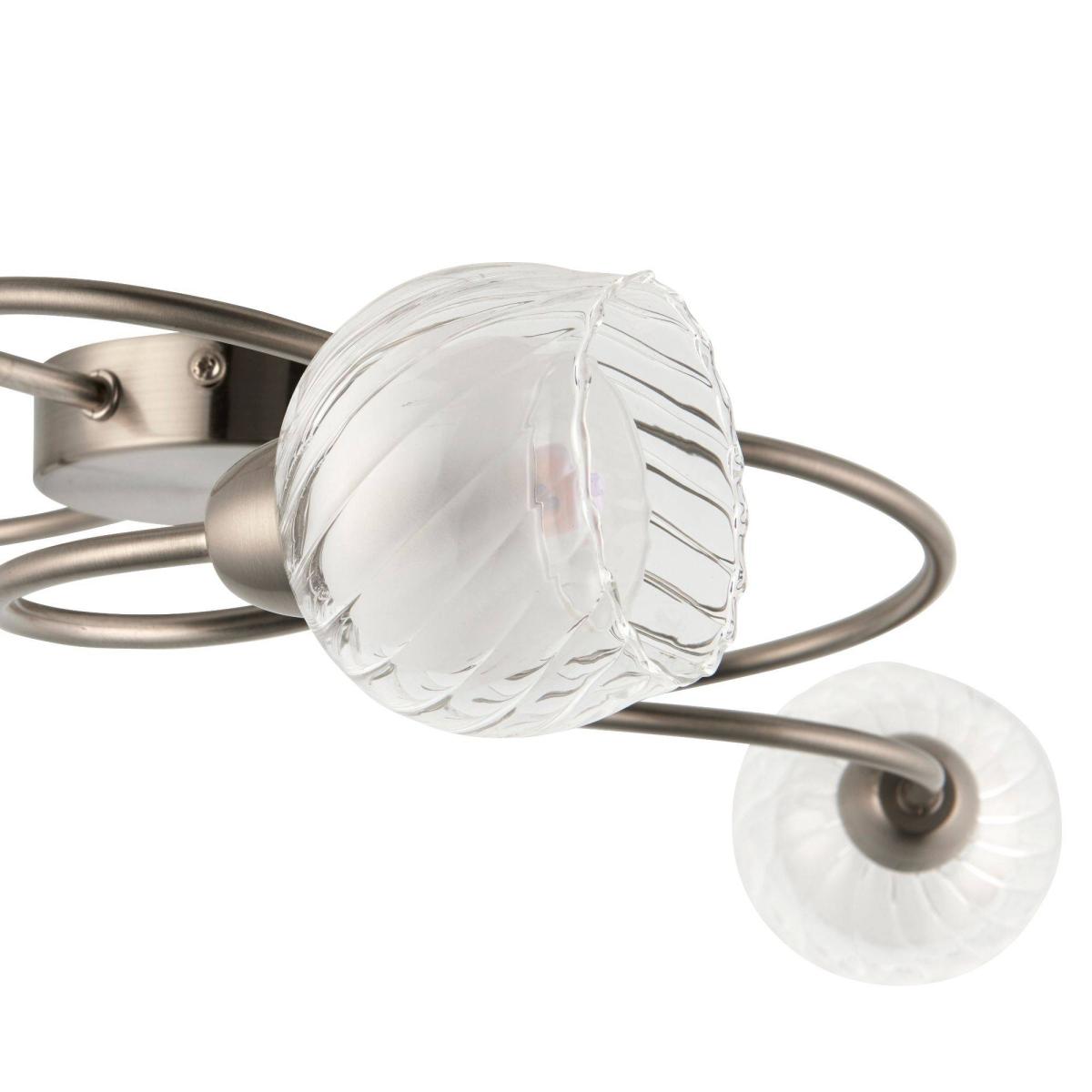 Lonsdale 3 Light Ceiling Light Satin Nickel – image 3