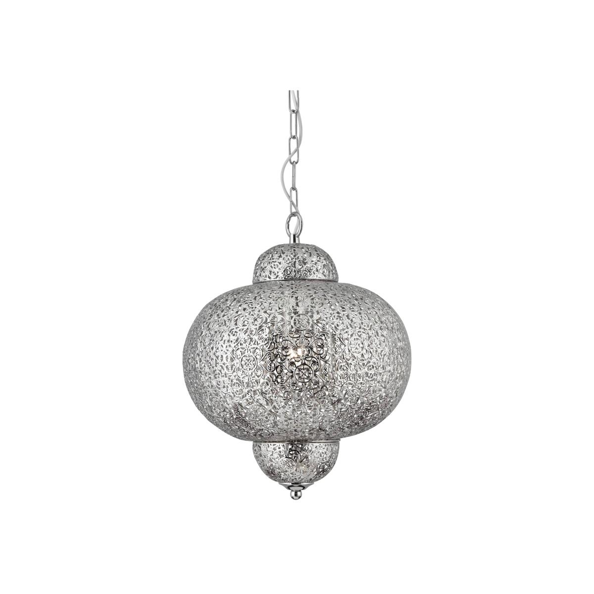 Moroccan Pendant Ceiling Light Silver – image 1