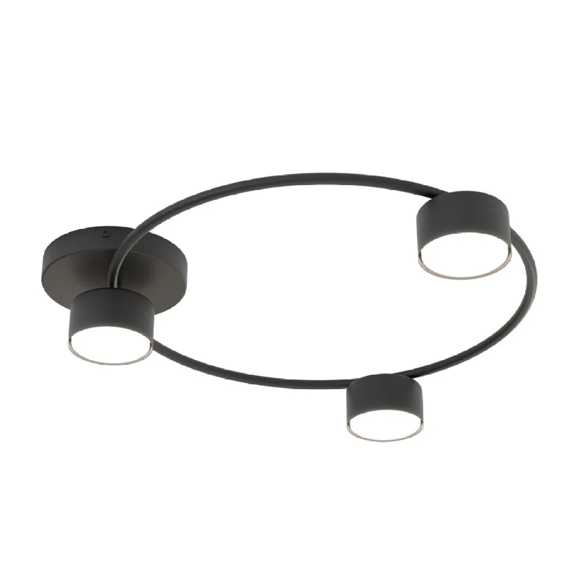 Lucio 3 Light Semi Flush Black – image 4