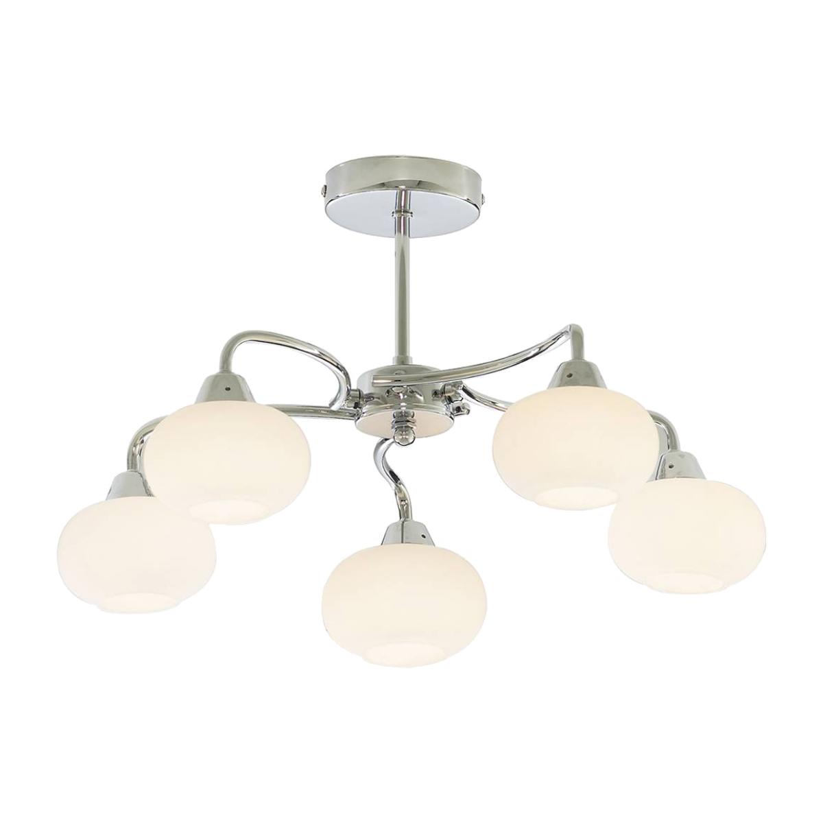 Caen 5 Light Ceiling Light Polished Chrome – image 1