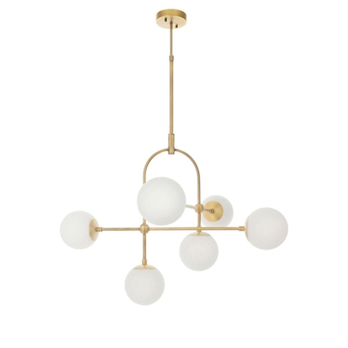 Pilar 6 Light Brass Ceiling Light – image 6