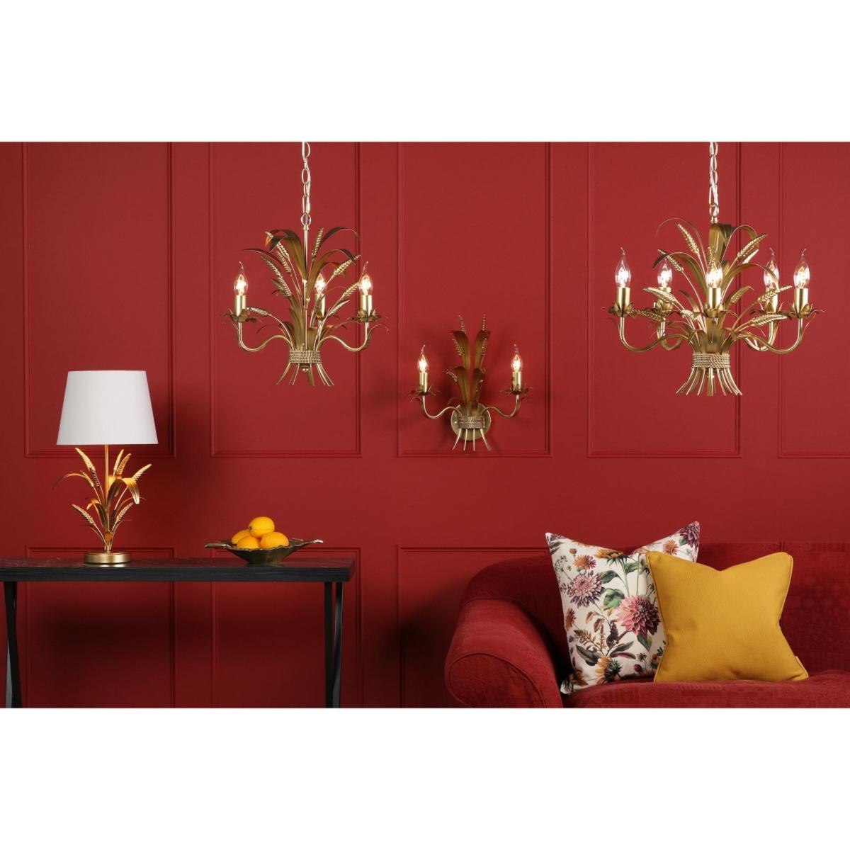 Phaedra 3 Light Gold Pendant Ceiling Light – image 6