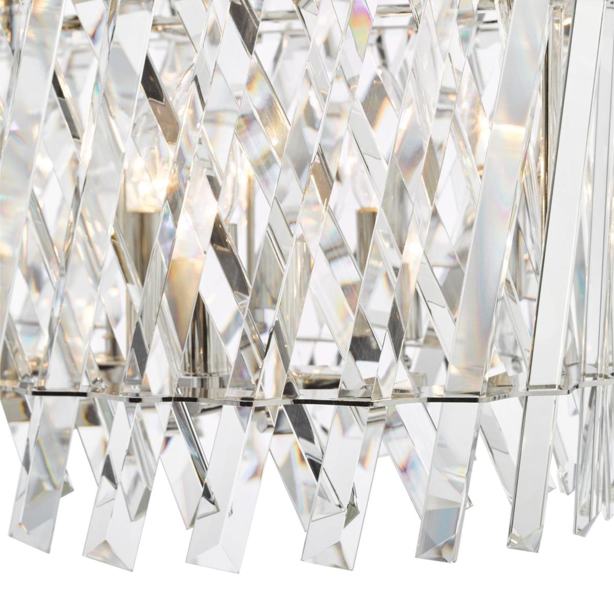 Entwine 10 Light Polished Nickel & Crystal Pendant Bar – image 9