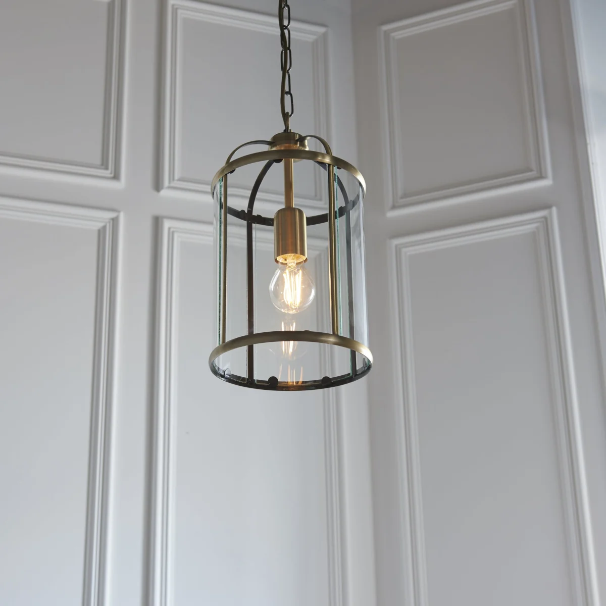 Lambeth 1 Light Pendant Antique Brass – image 2