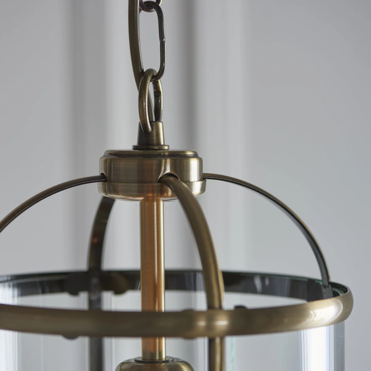 Lambeth 1 Light Pendant Antique Brass – image 4