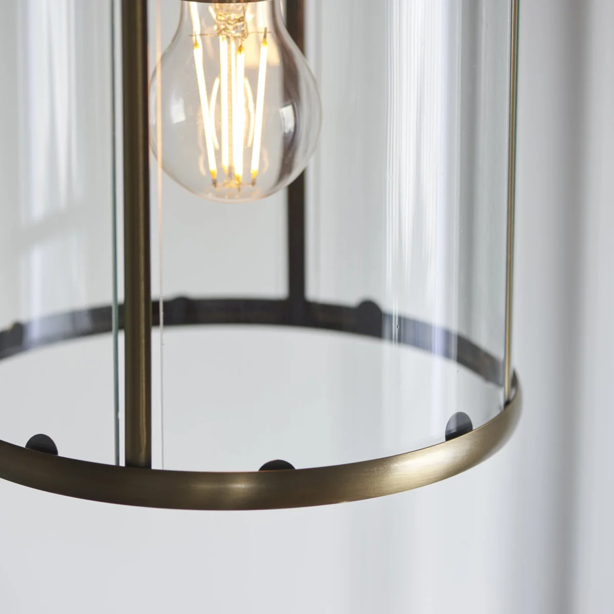 Lambeth 1 Light Pendant Antique Brass – image 5