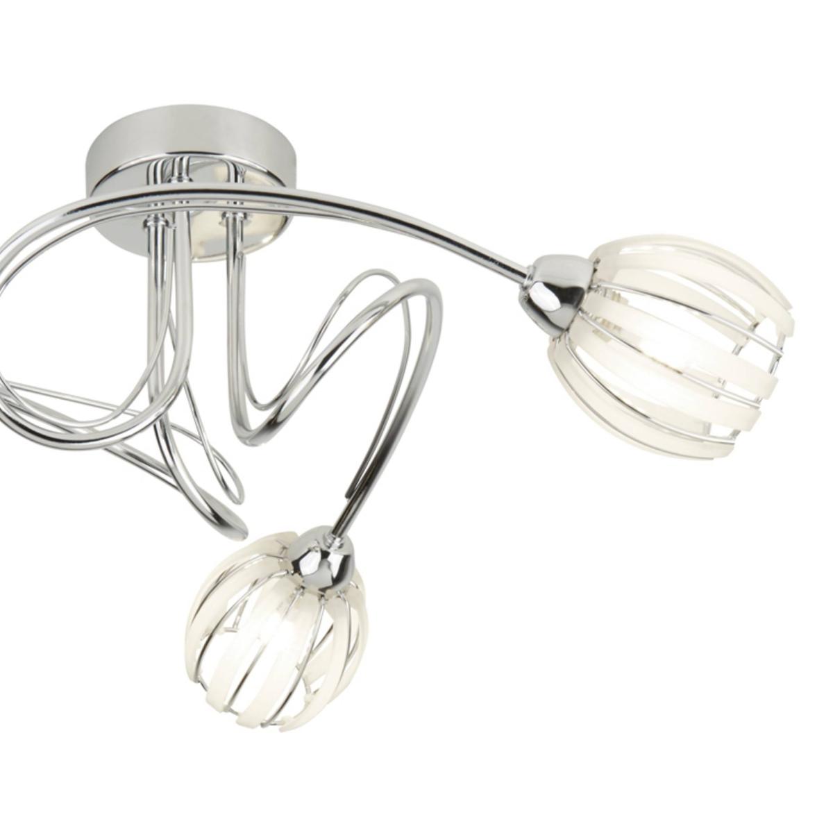 Isha 3 Light Semi Flush Ceiling Light – image 2