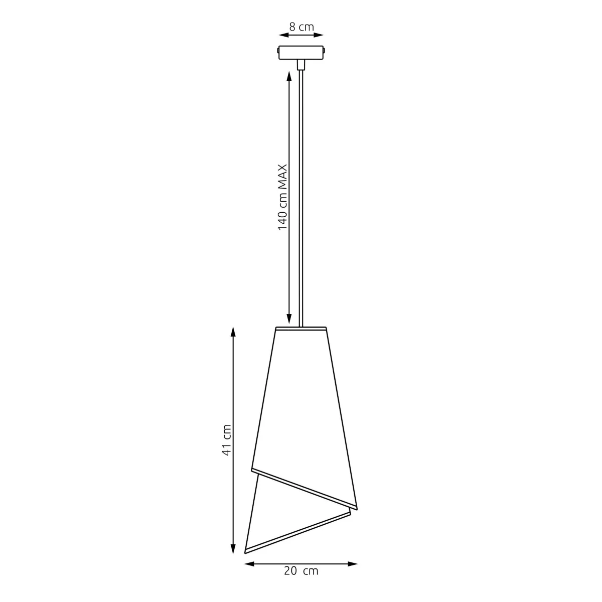 Moda 1 Light Pendant Beige & Rattan – image 5