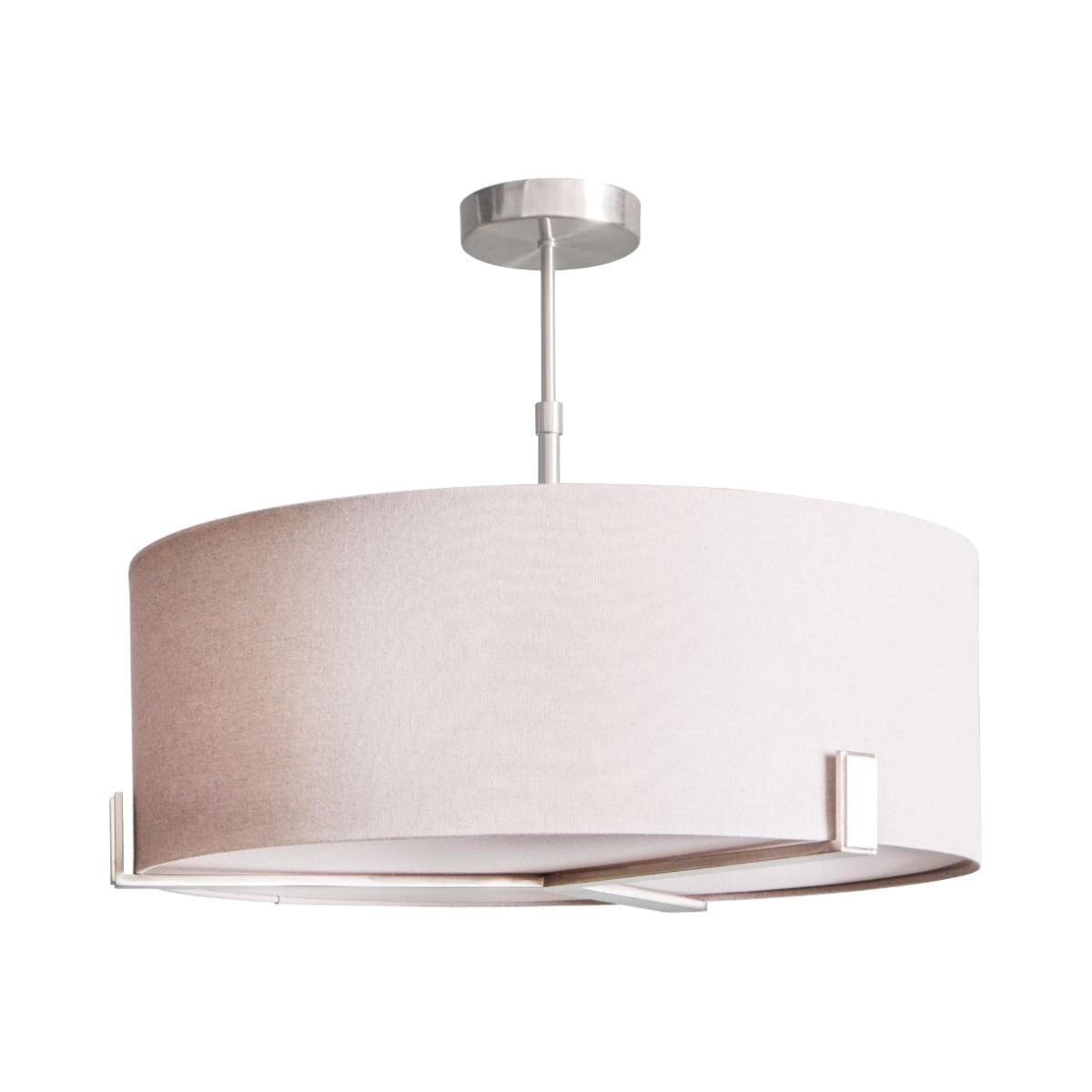 Hayfield 3 Light Satin Nickel & Grey Ceiling Pendant – image 1