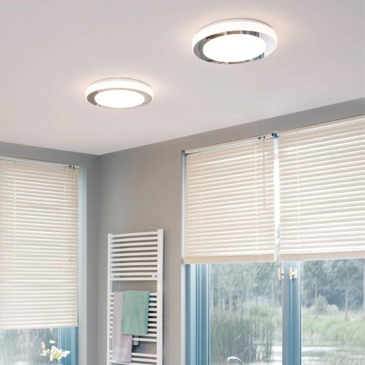 Carpi Chrome LED Bathroom Flush Ceiling Light – image 1