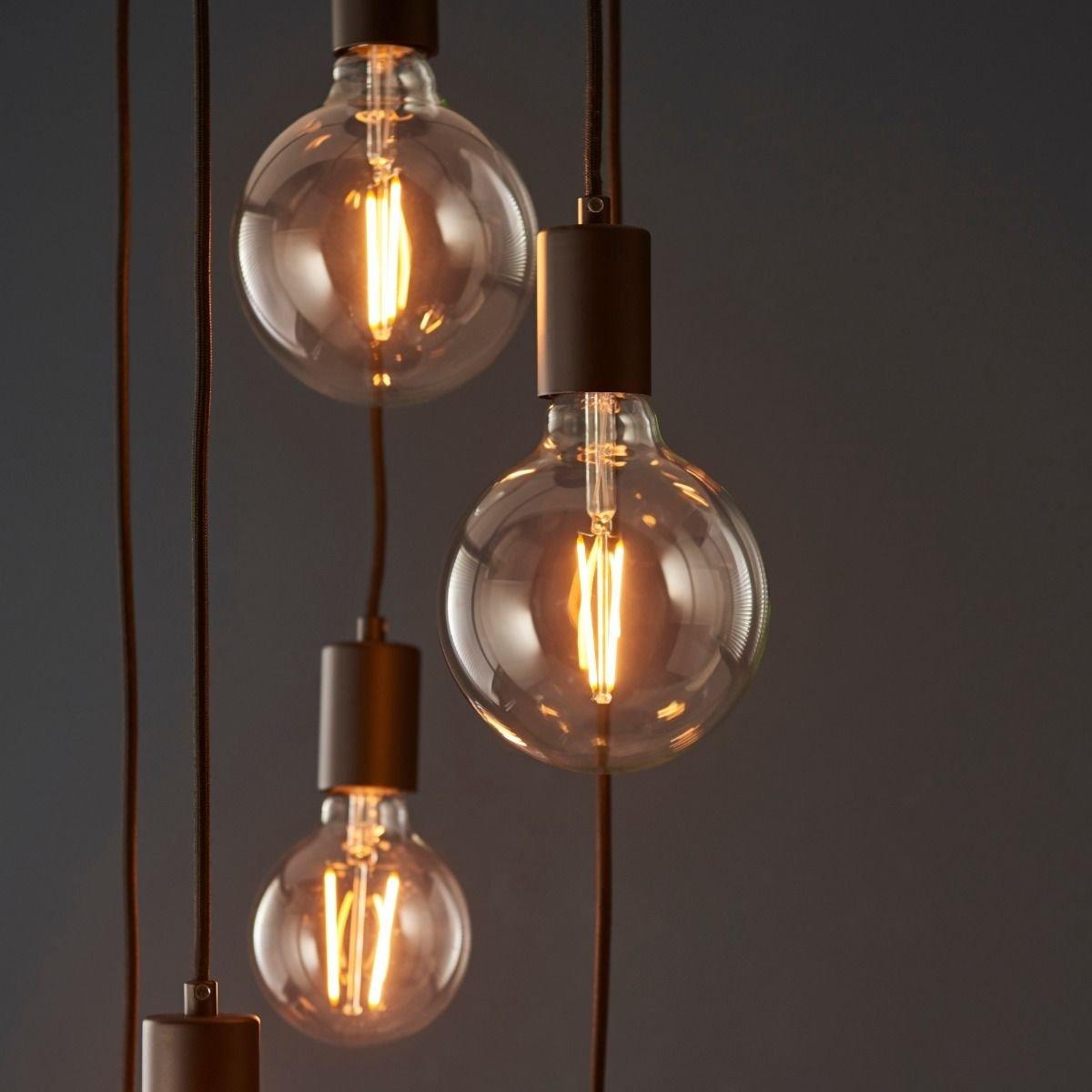 Studio 6 Light Matt Black Ceiling Pendant – image 4