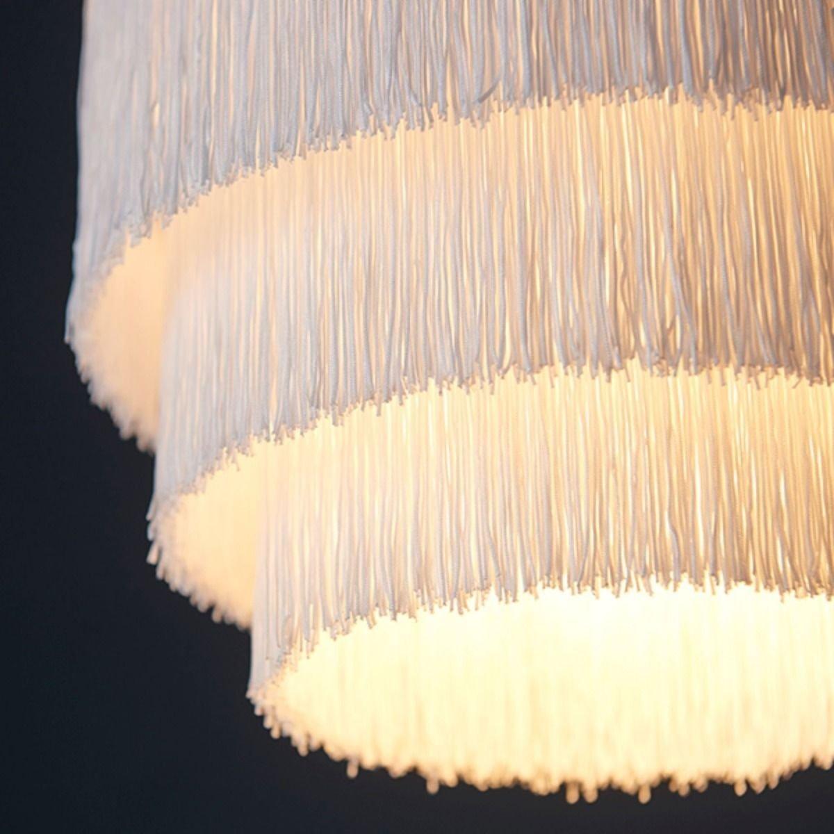 Itziar White and Chrome Ceiling Pendant – image 2