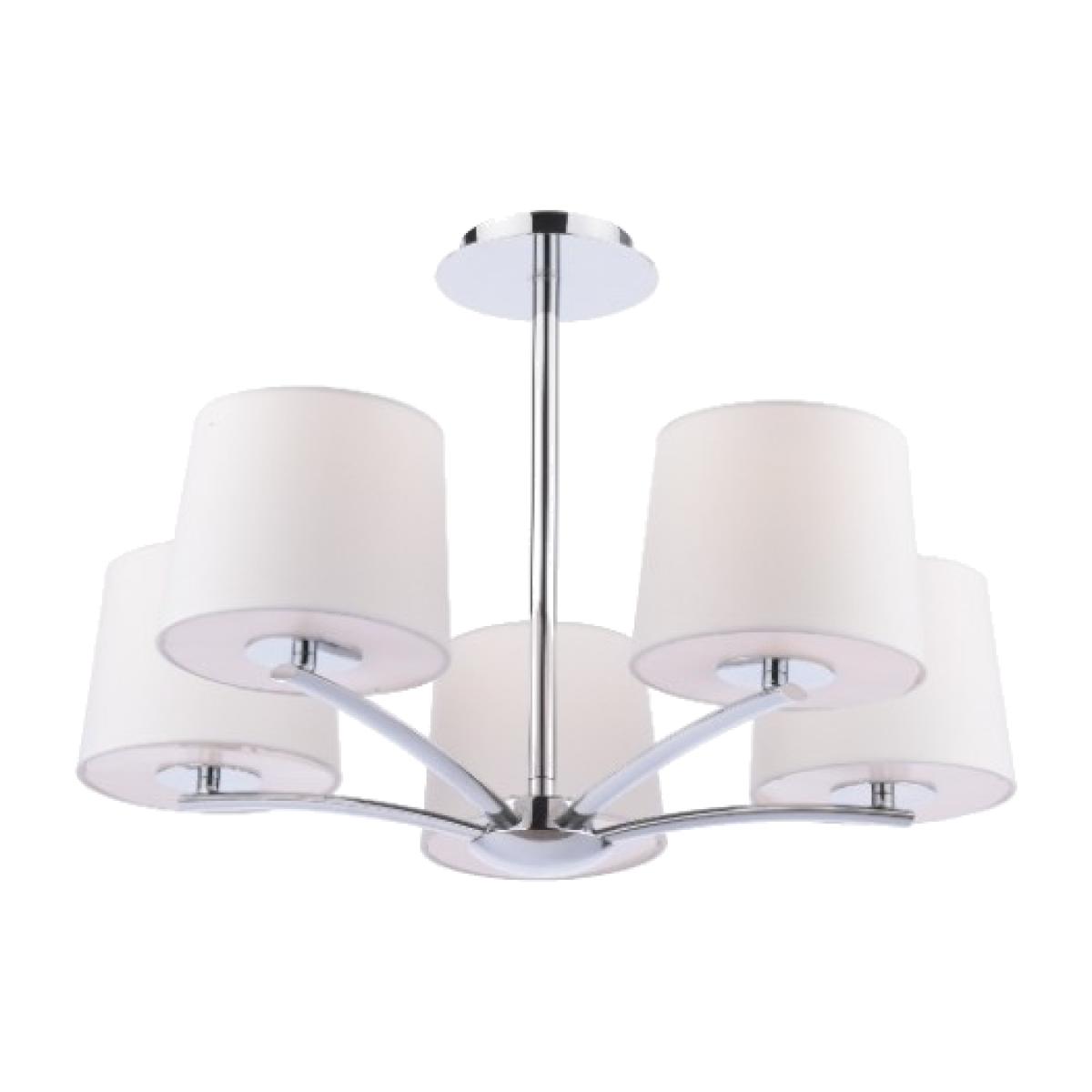 Rafela Polished Chrome Semi Flush Ceiling Light
