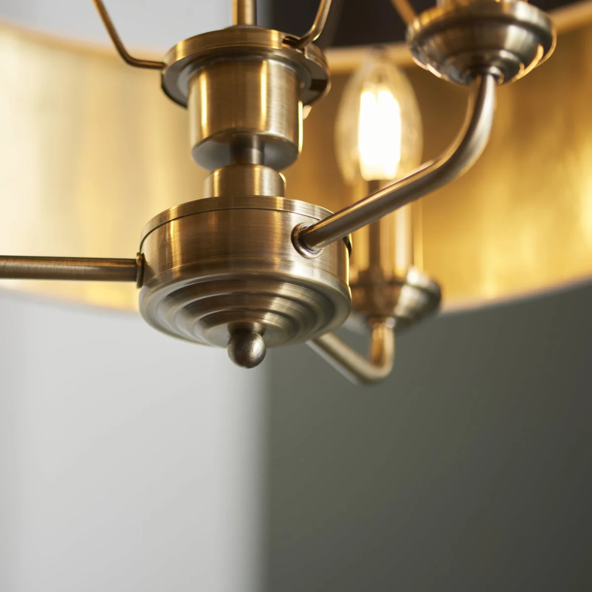 Highclere 3 Light Pendant Antique Brass – image 2