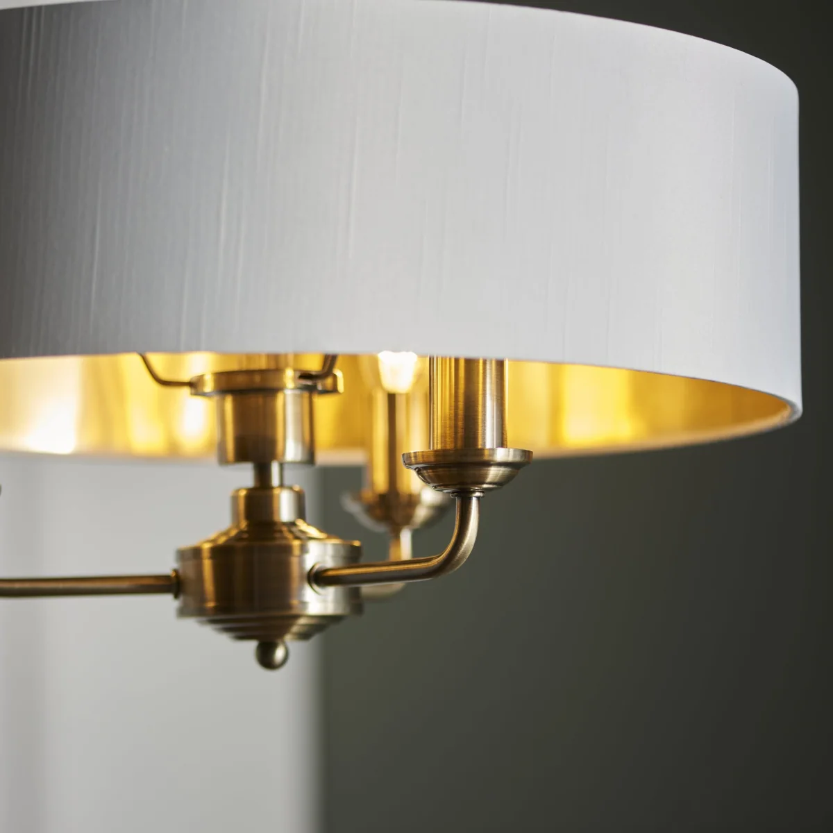 Highclere 3 Light Pendant Antique Brass – image 3