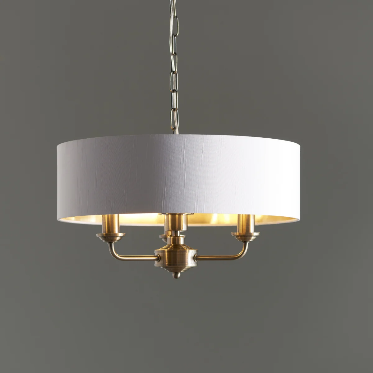 Highclere 3 Light Pendant Antique Brass – image 1