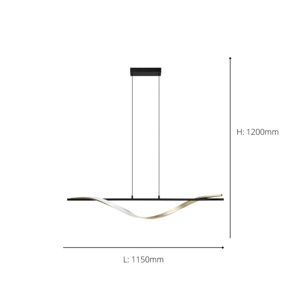 Conaprato Black LED Ceiling Pendant – image 4