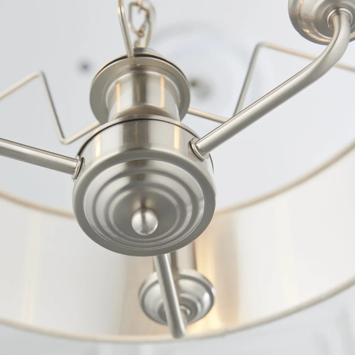 Highclere 3 Light Pendant Brushed Chrome – image 2