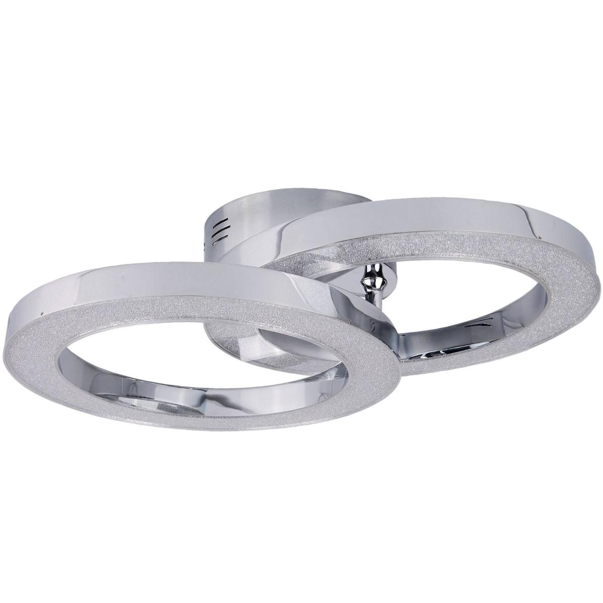 Rings Cool White LED Semi Flush Ceiling Light – image 2