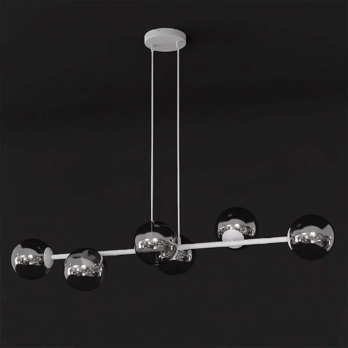 Magnus 6 Light Pendant Grey & Graphite – image 9