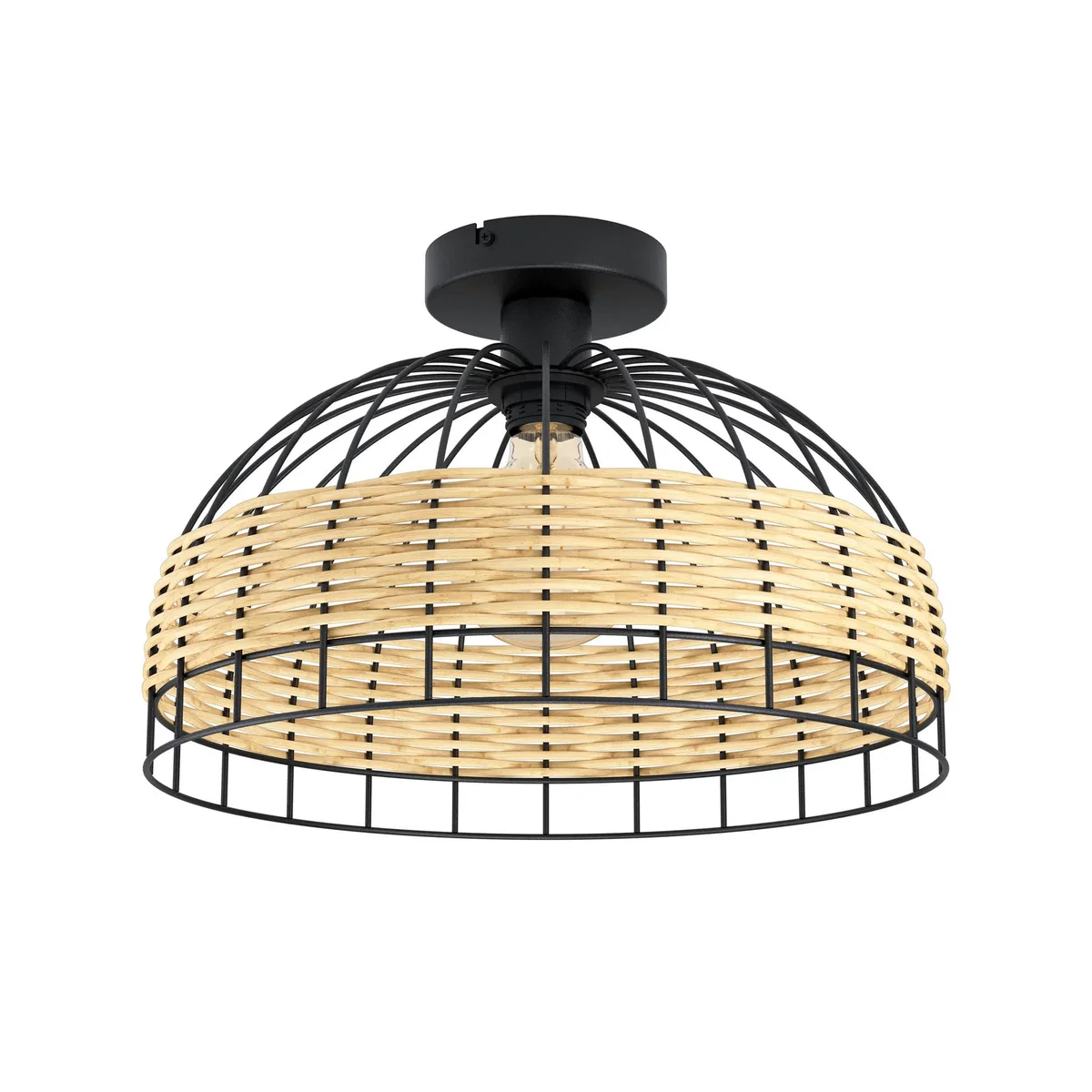 Anwick Black Flush Ceiling Light – image 2