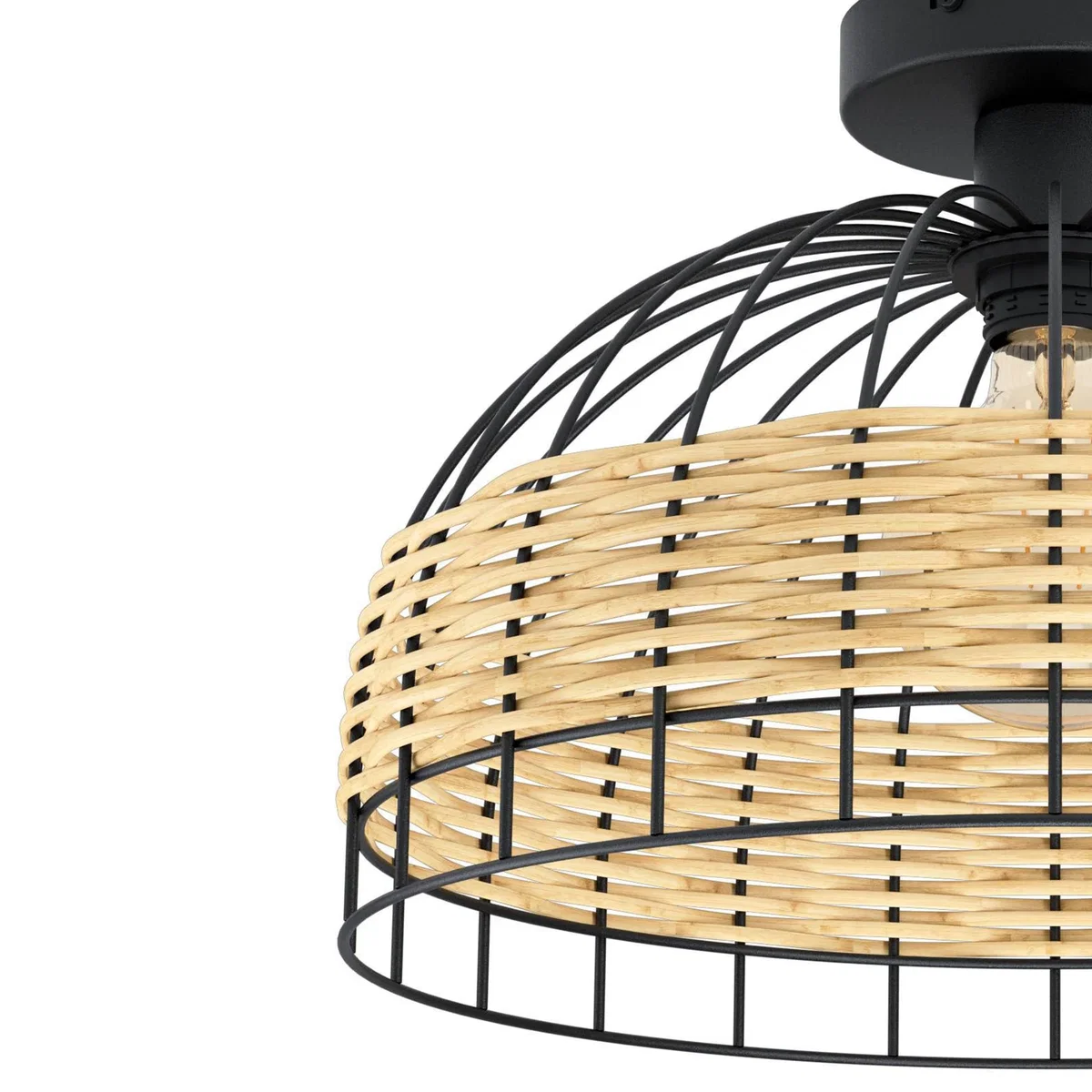 Anwick Black Flush Ceiling Light – image 4