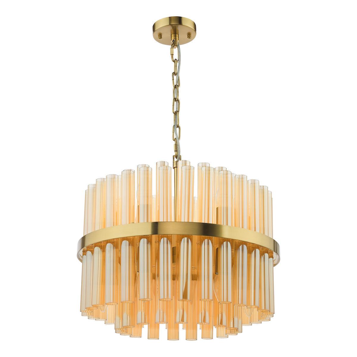 Imani 12-Light Natural Brass Pendant – image 3