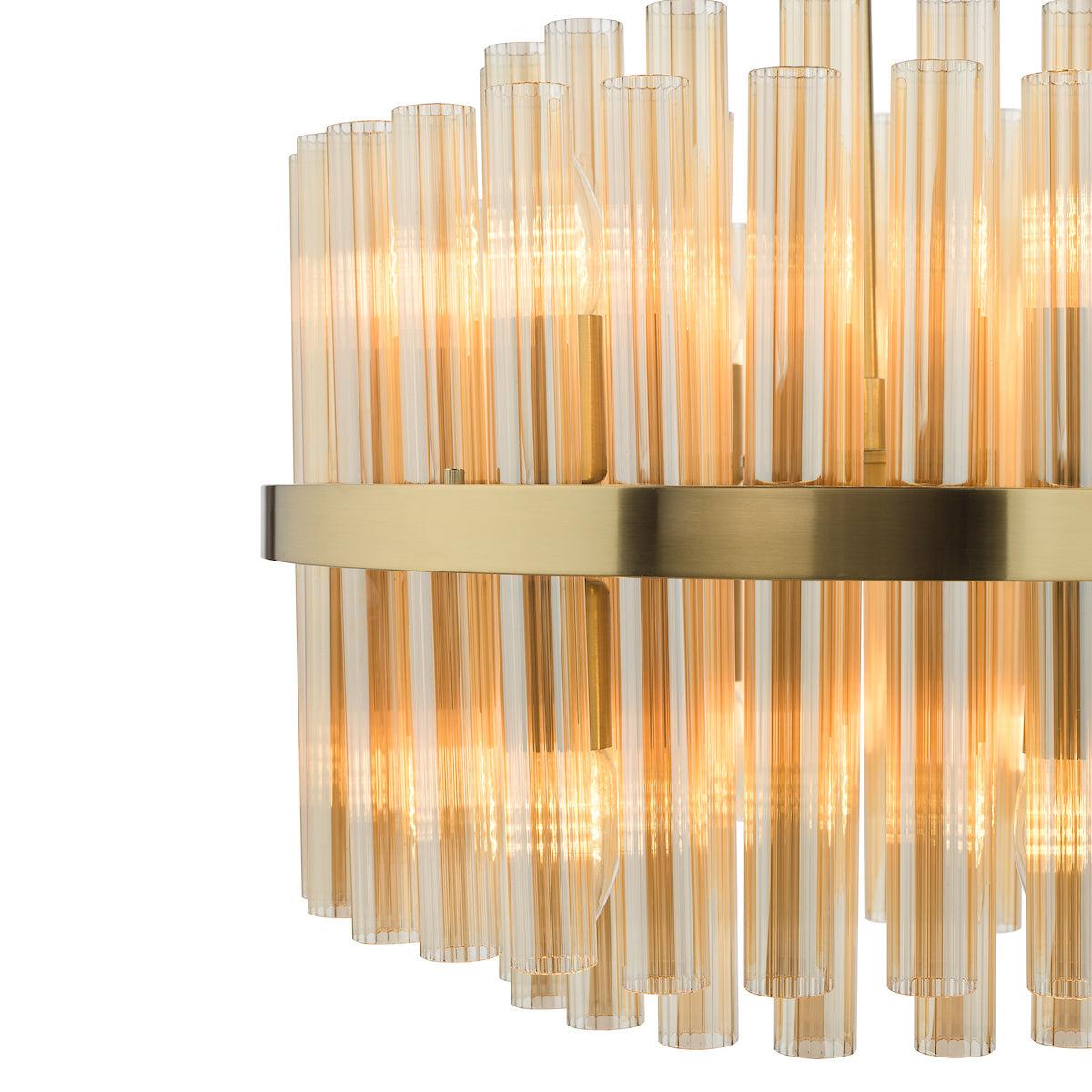 Imani 12-Light Natural Brass Pendant – image 5