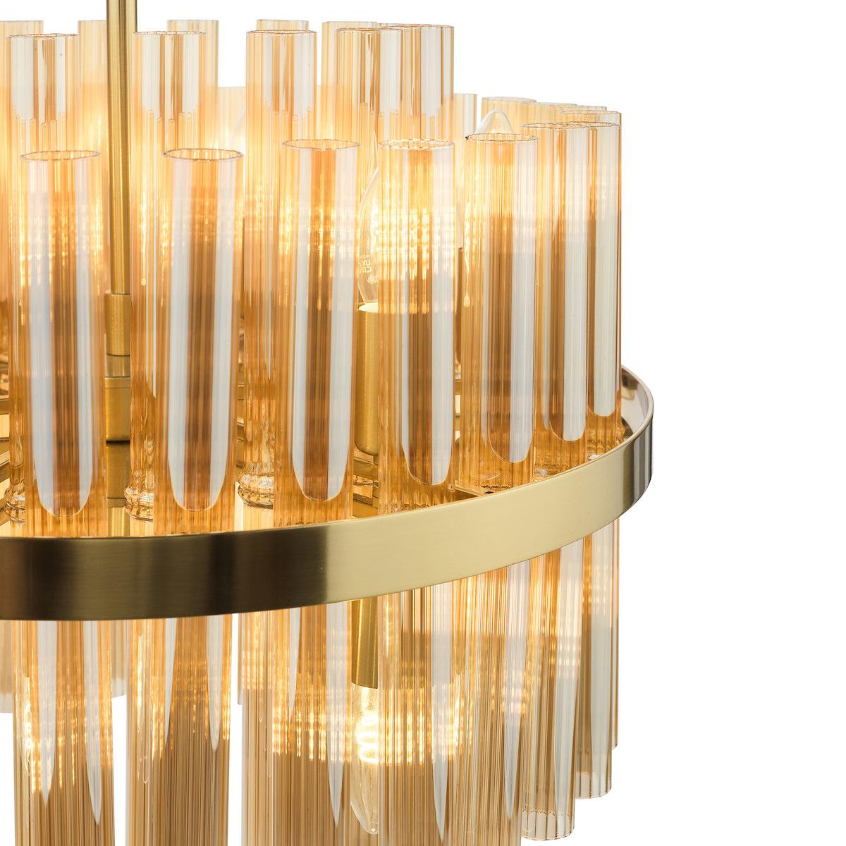 Imani 12-Light Natural Brass Pendant – image 6