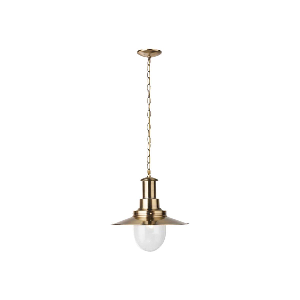 Fisherman Ceiling Light Antique Brass