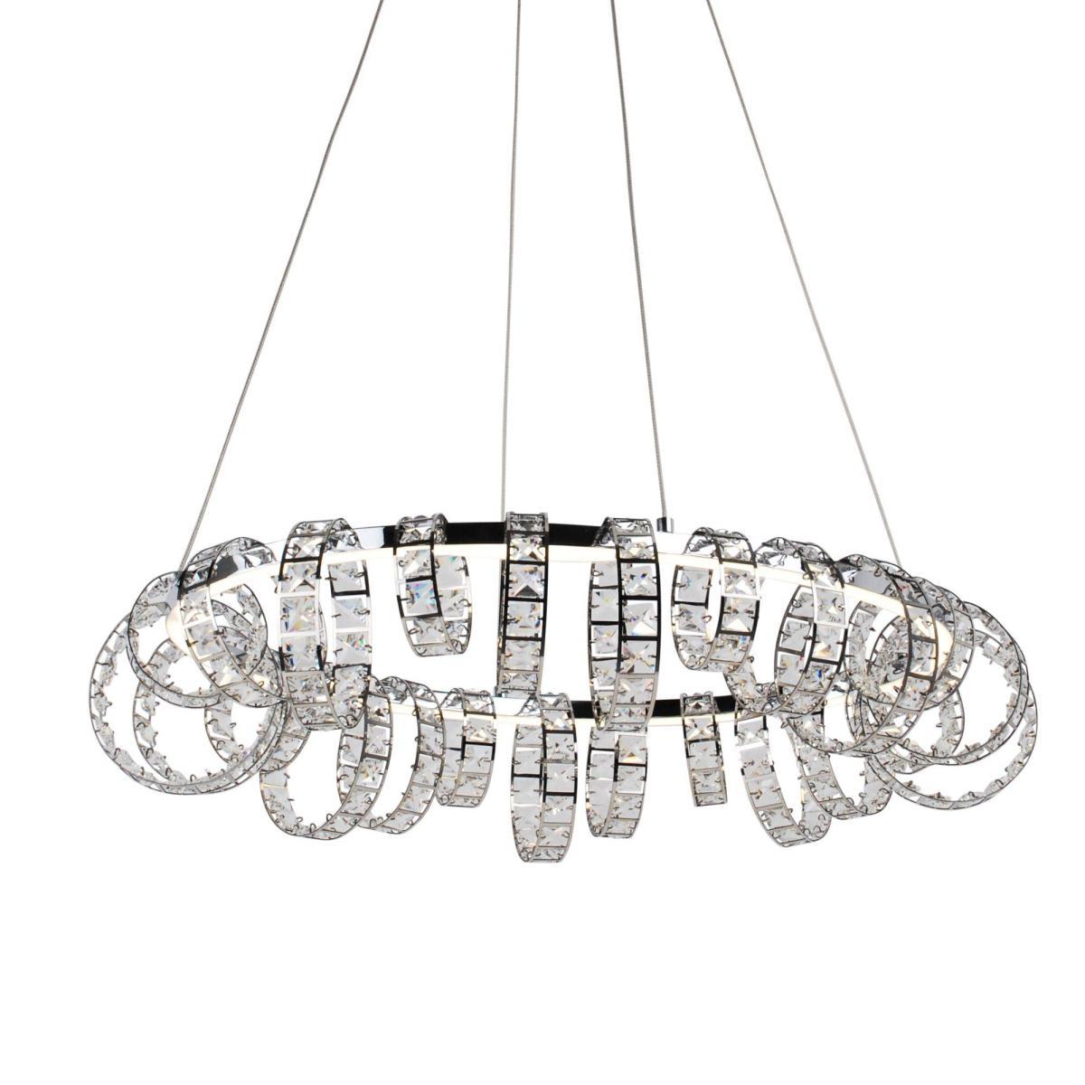 Shakira LED Cool White Crystal Pendant Ceiling Light – image 2