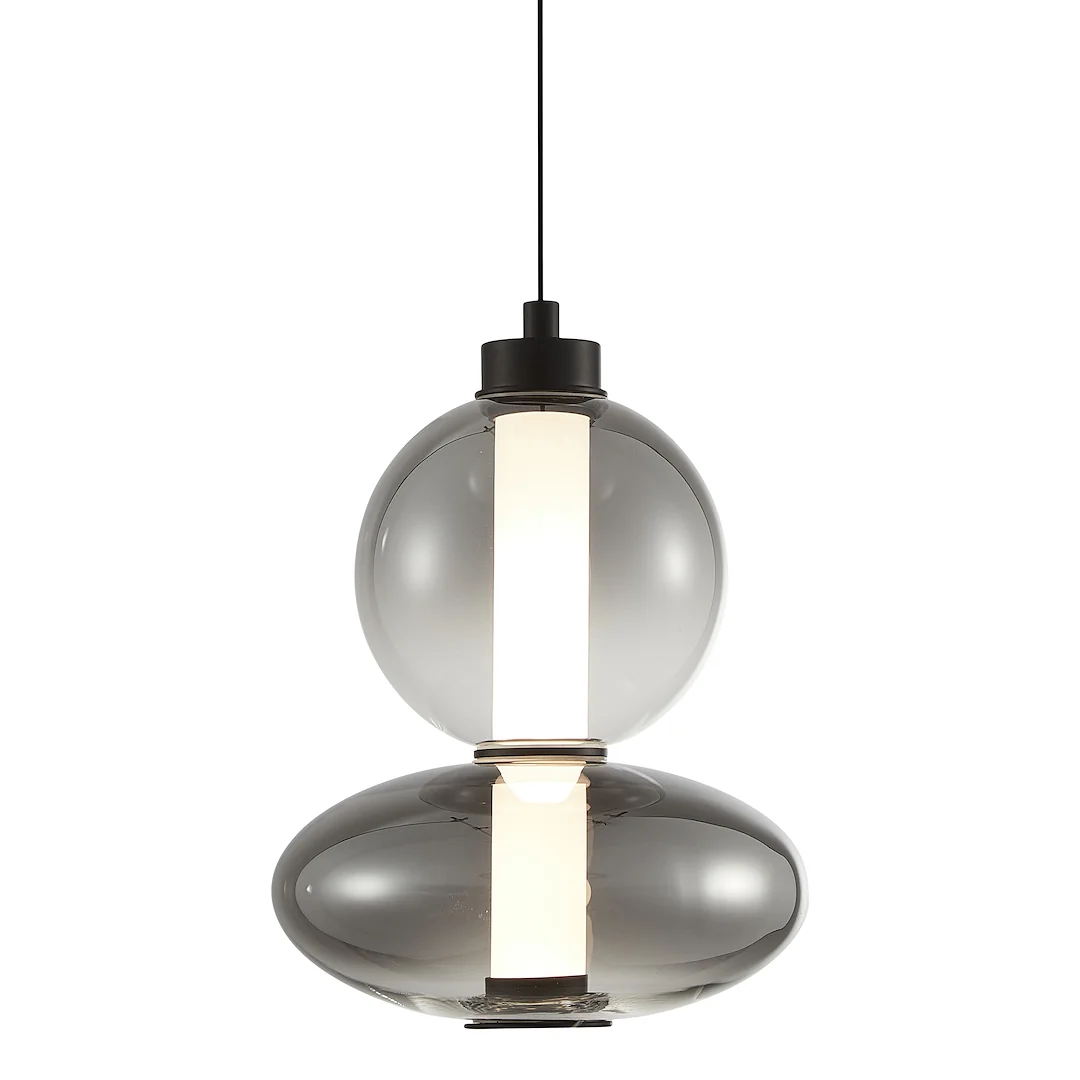 Daphne Black Glass Pendant Light – image 3