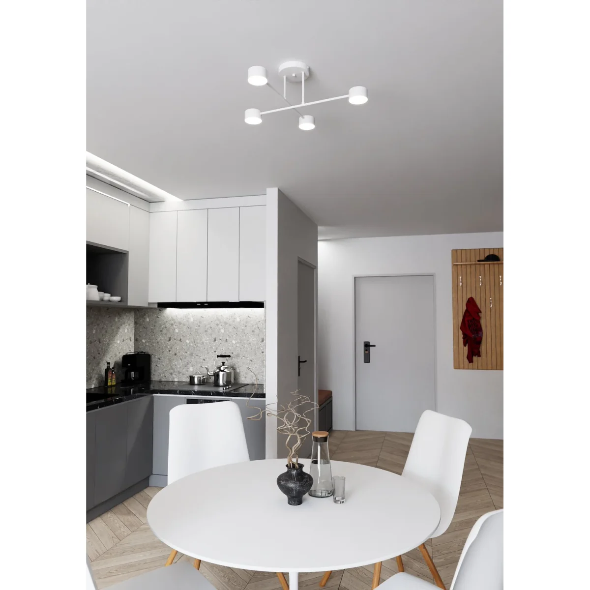 Halo 4 Light Semi Flush White – image 3