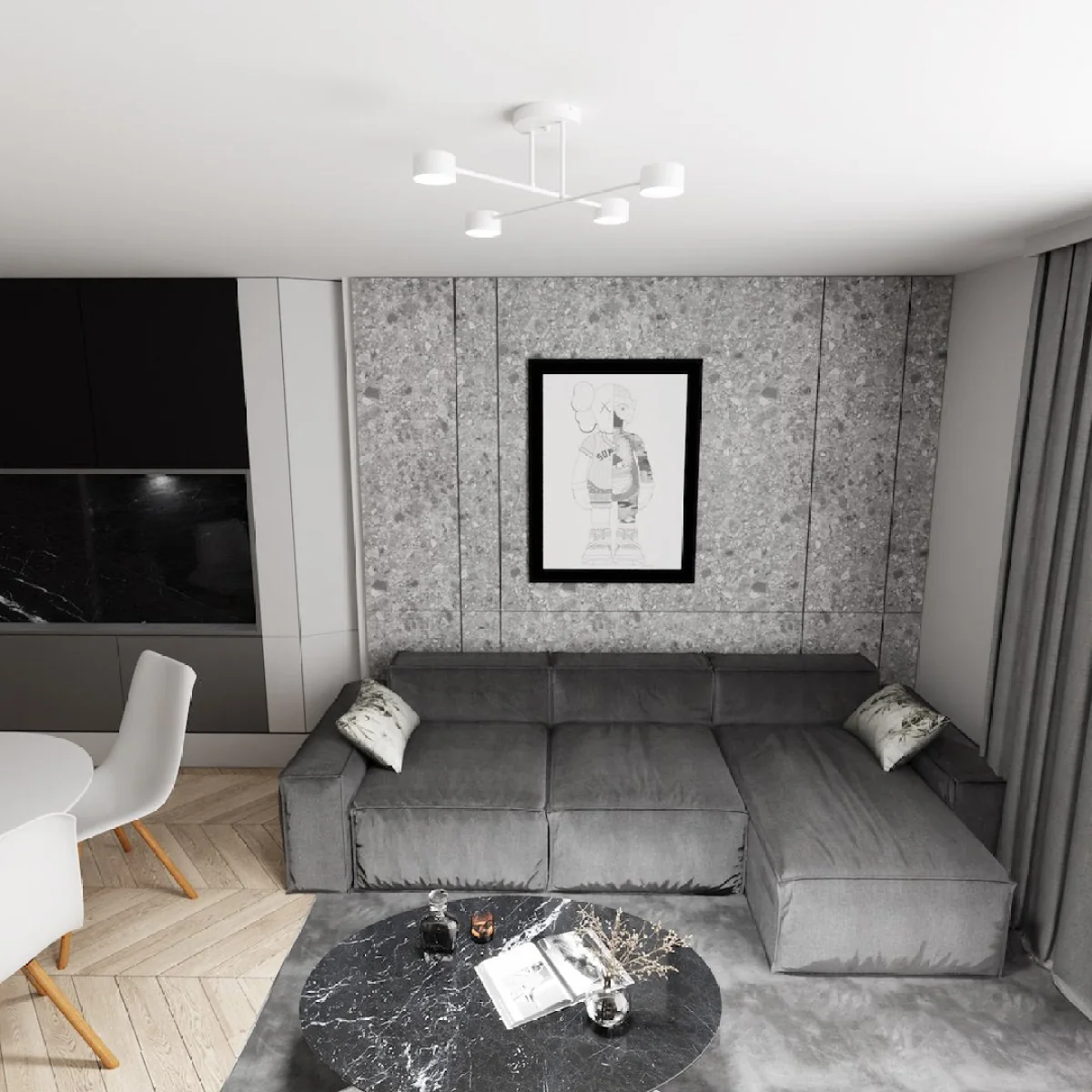 Halo 4 Light Semi Flush White – image 5