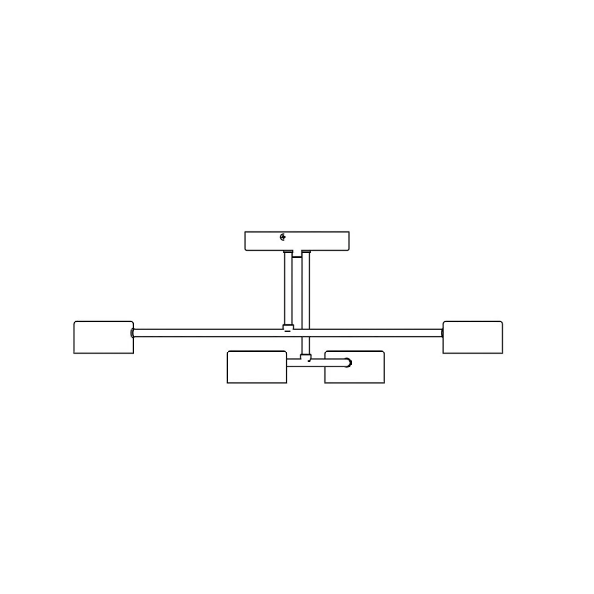 Halo 4 Light Semi Flush White – image 7