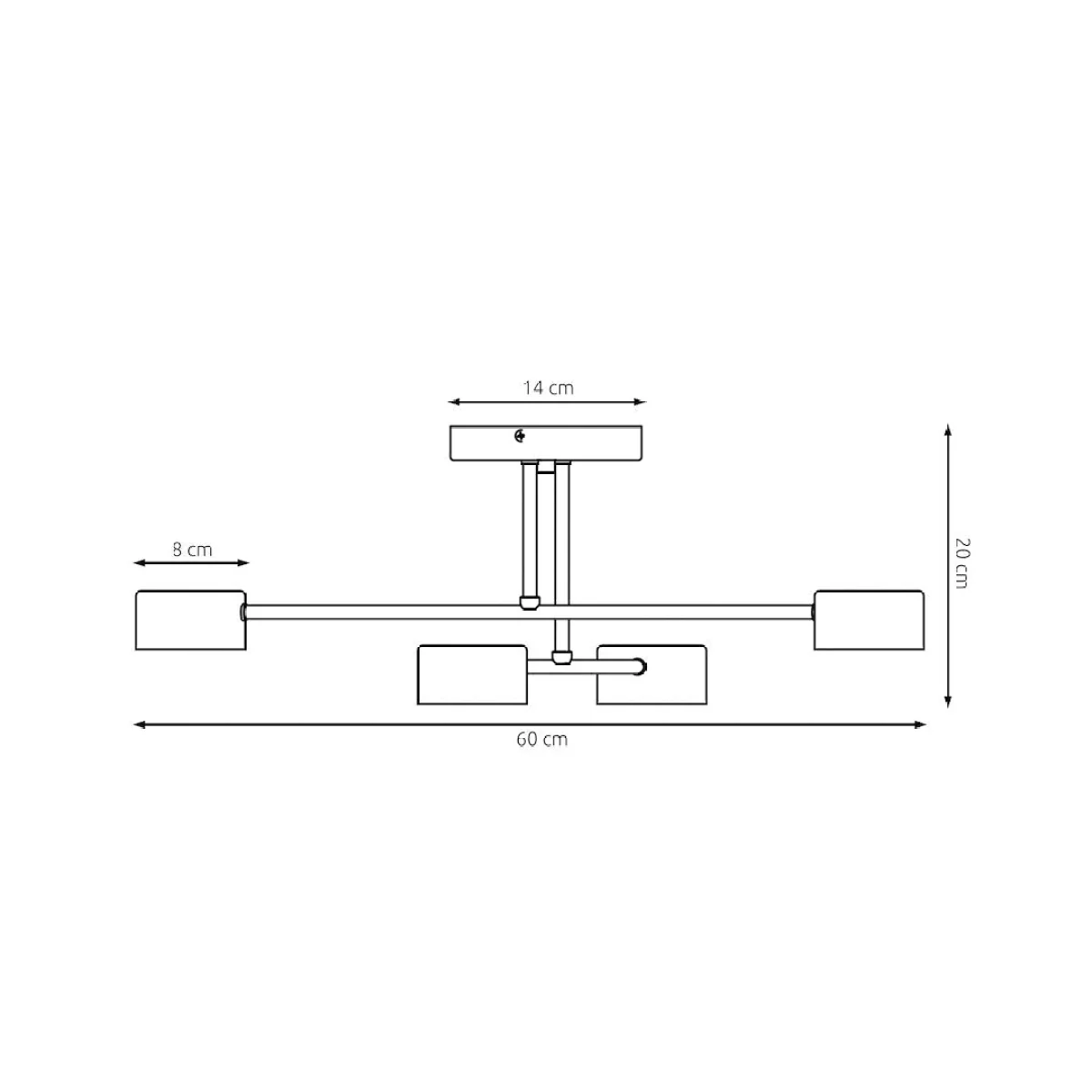 Halo 4 Light Semi Flush White – image 8
