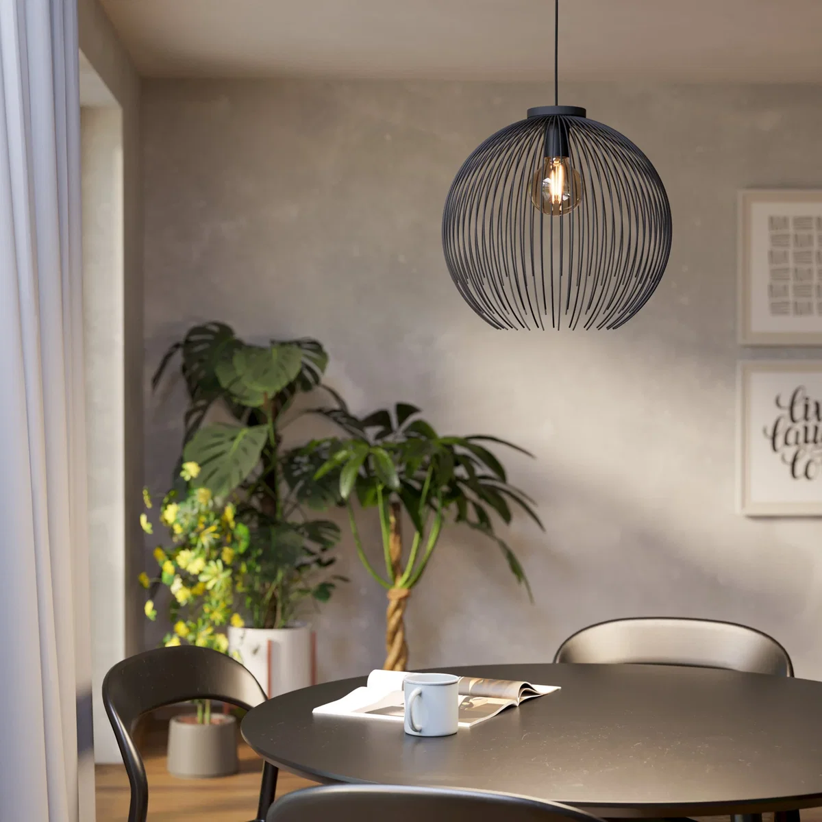 Venezuela Black Ceiling Pendant – image 2