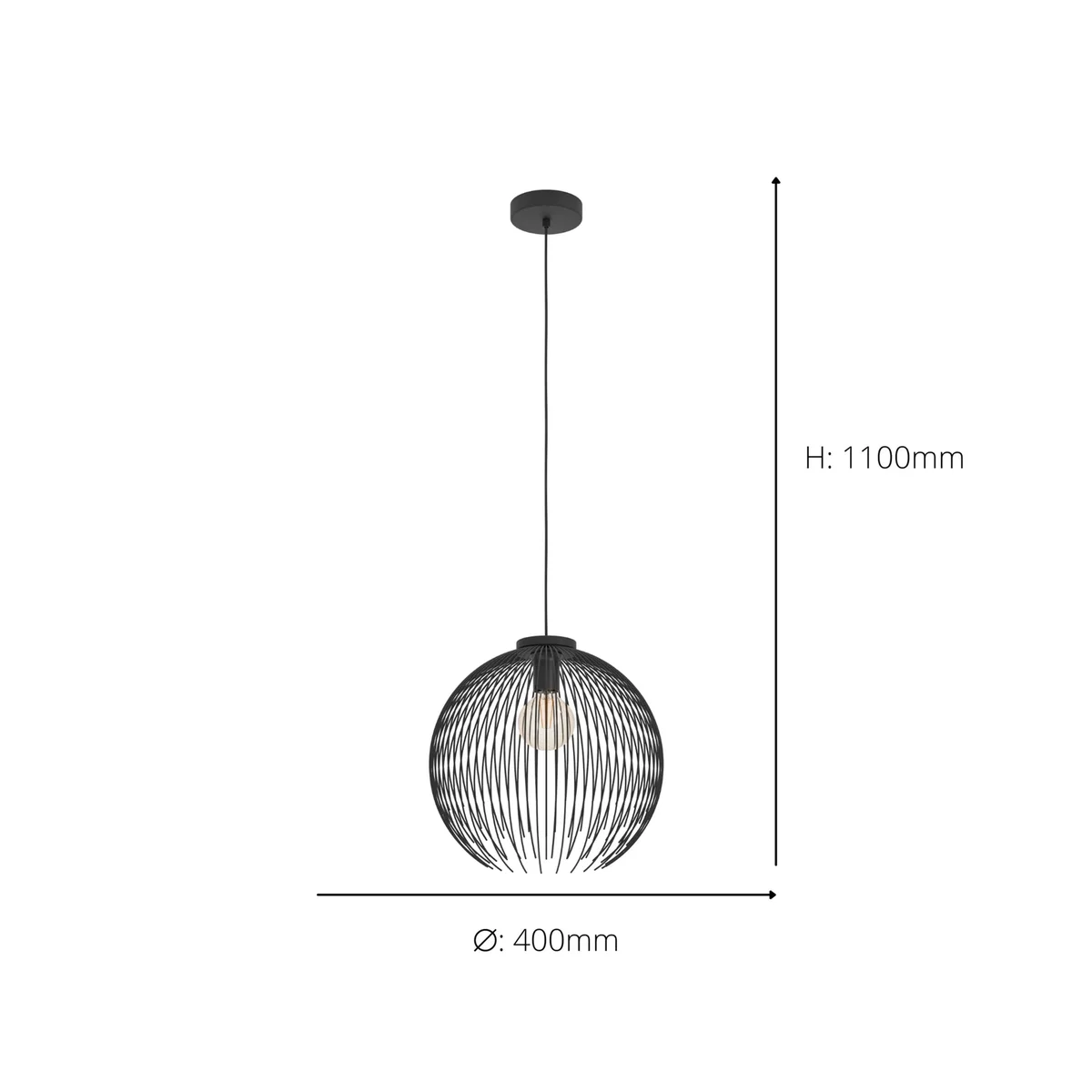 Venezuela Black Ceiling Pendant – image 3