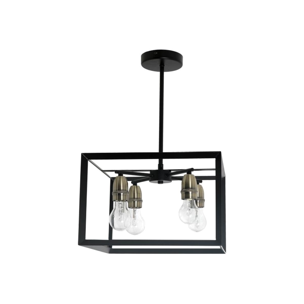 Sully 4 Light Matt Black Ceiling Pendant