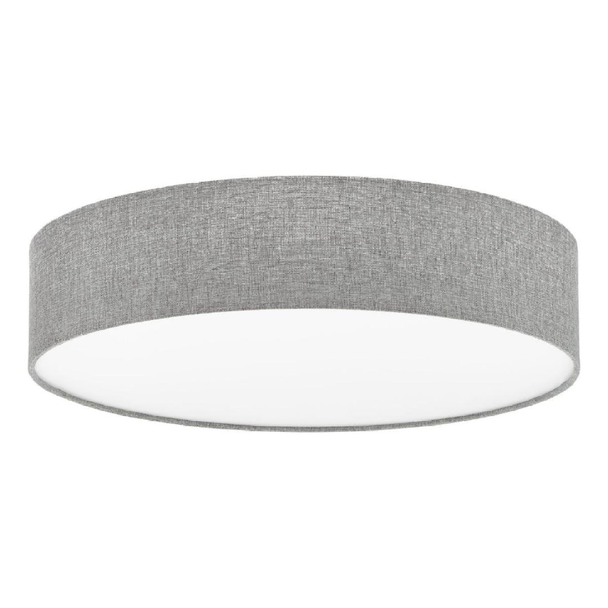Pasteri 3 Light Grey Fabric Flush Ceiling Light – image 2