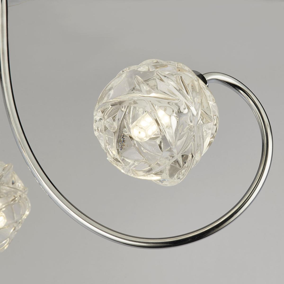 Garth Semi Flush Polished Chrome Ceiling Light – image 2