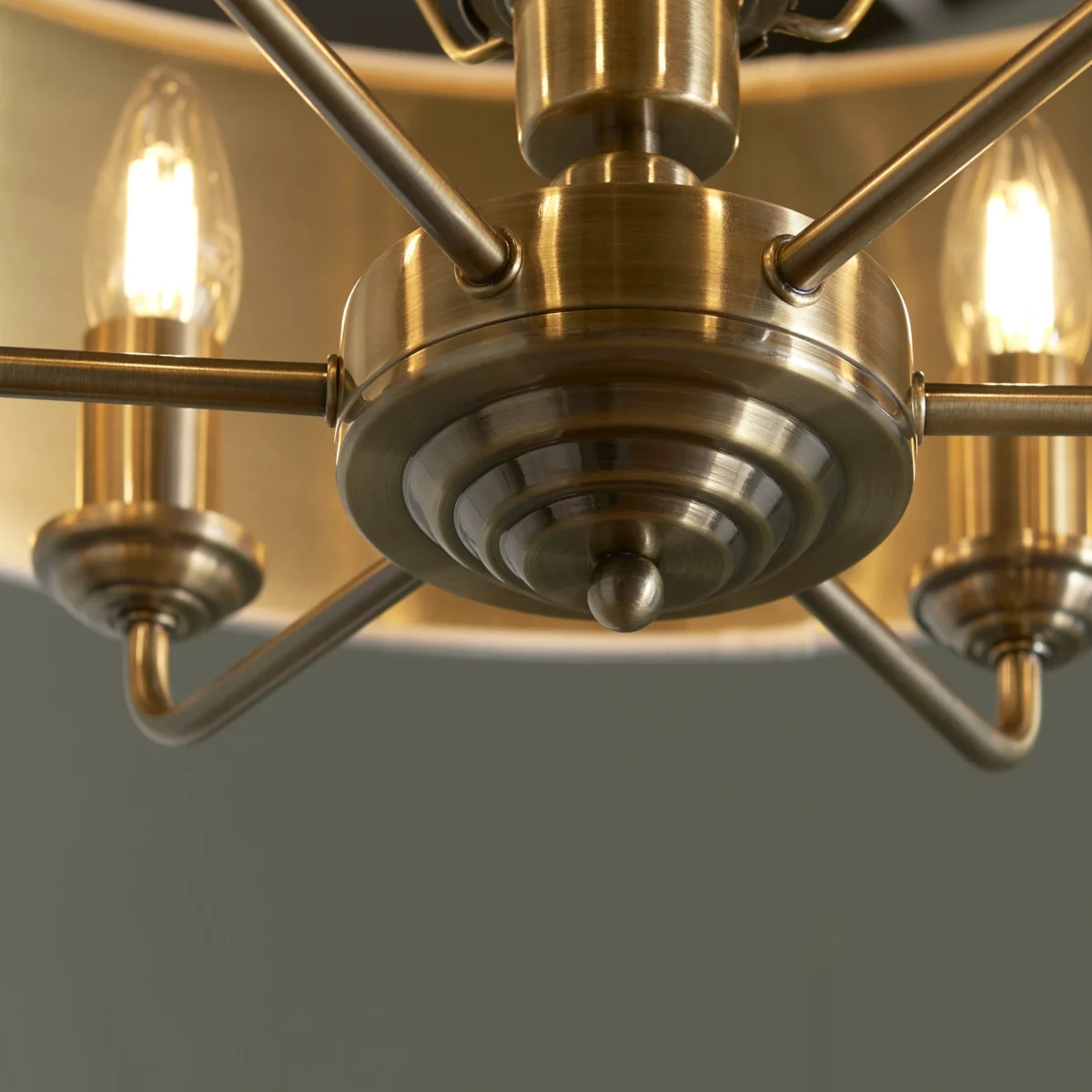 Highclere 6 Light Pendant Antique Brass – image 3