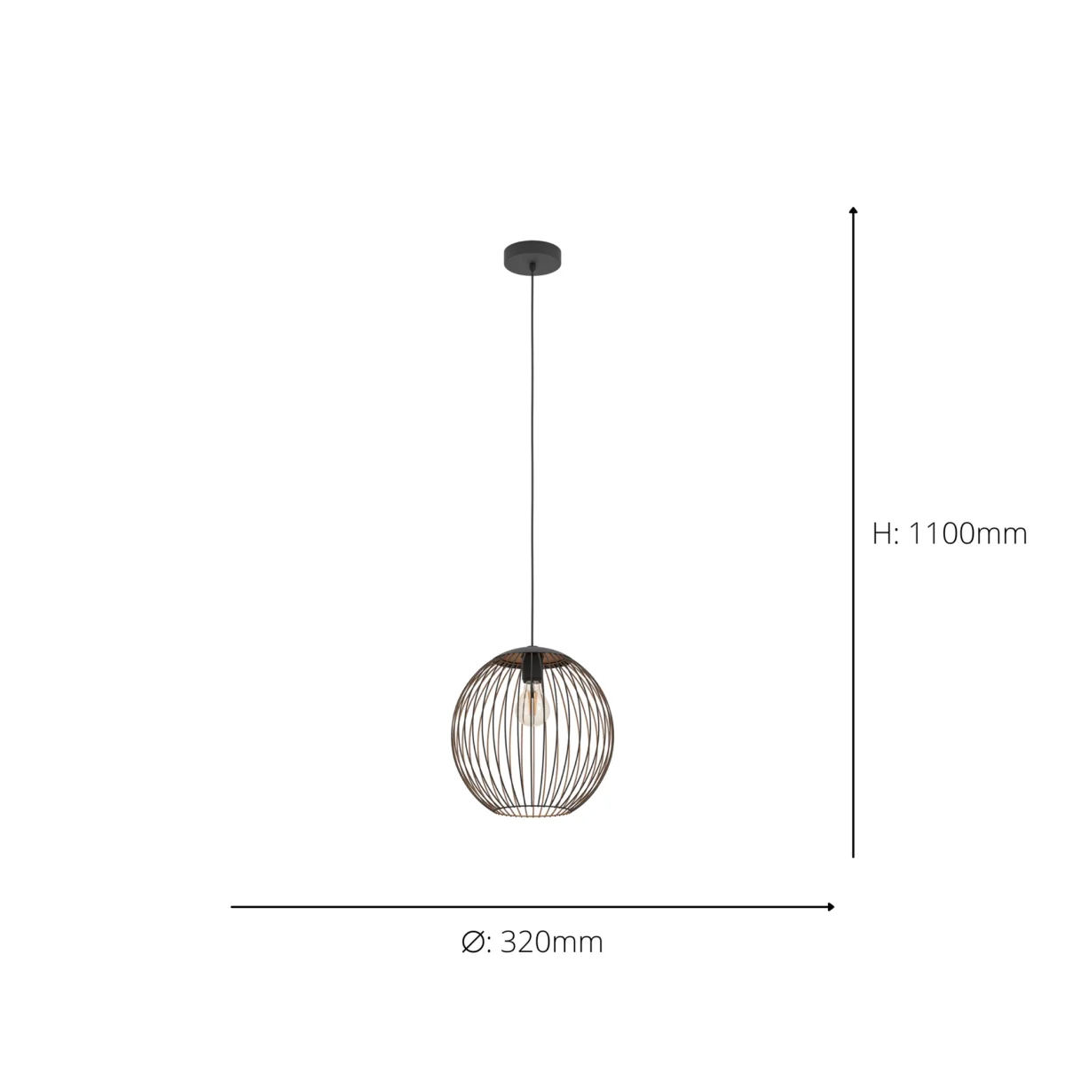 Almanzora Black Ceiling Pendant – image 3