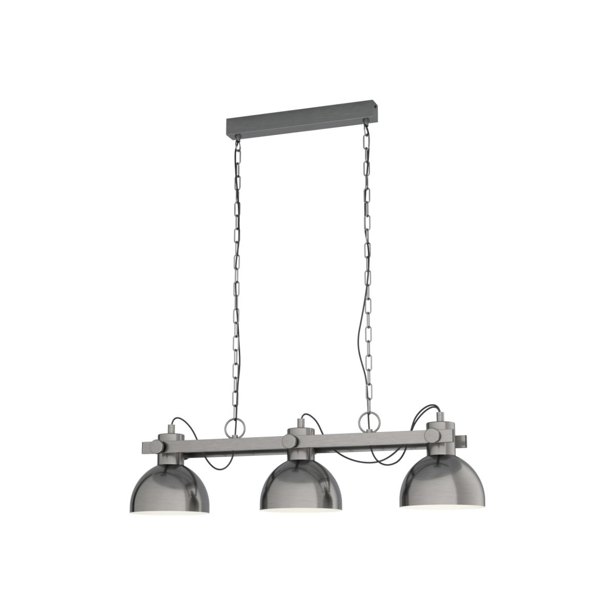 Lubenham 3 Light Antique Nickel Ceiling Light