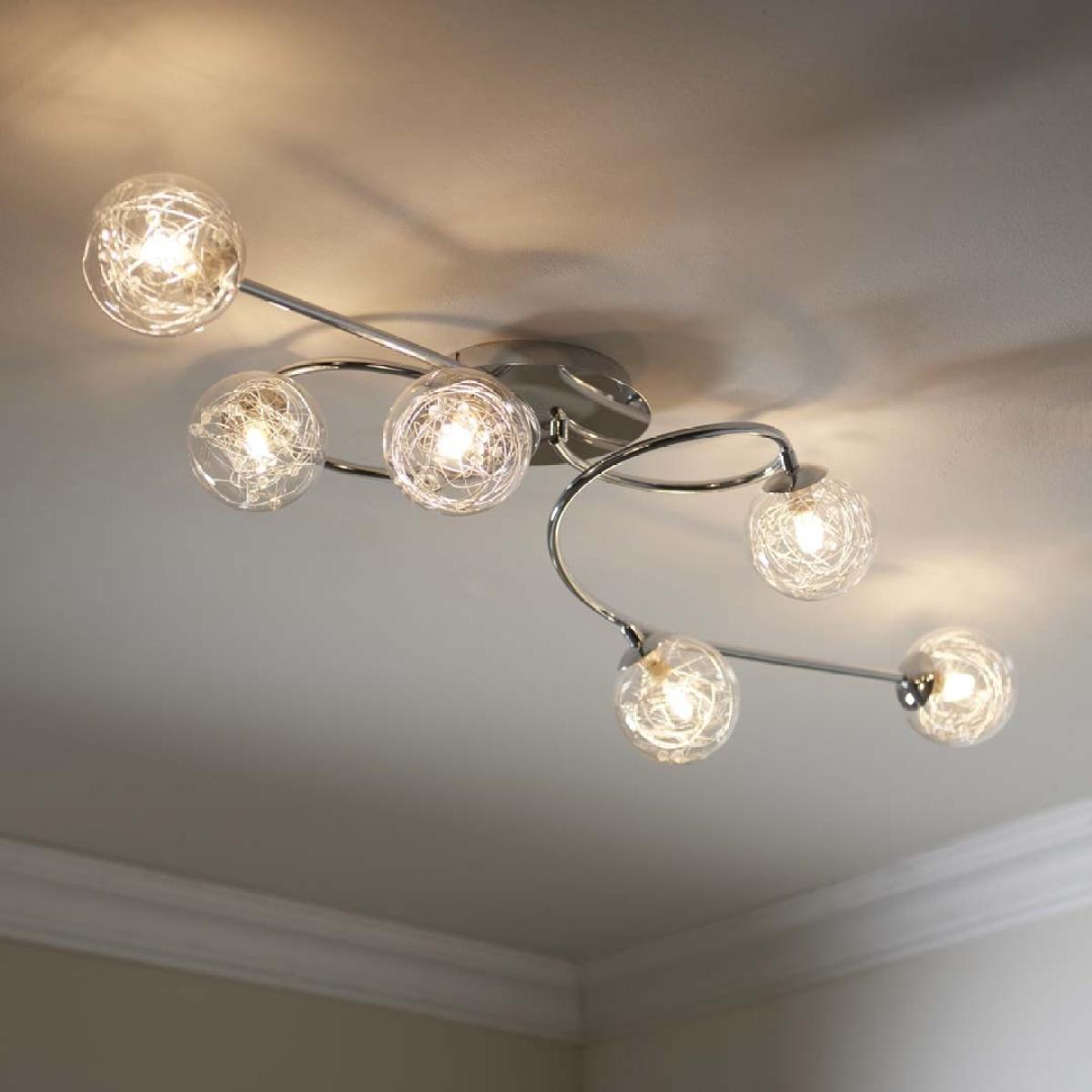 Jaymie 6-Light Chrome Semi-Flush Ceiling Light – image 3