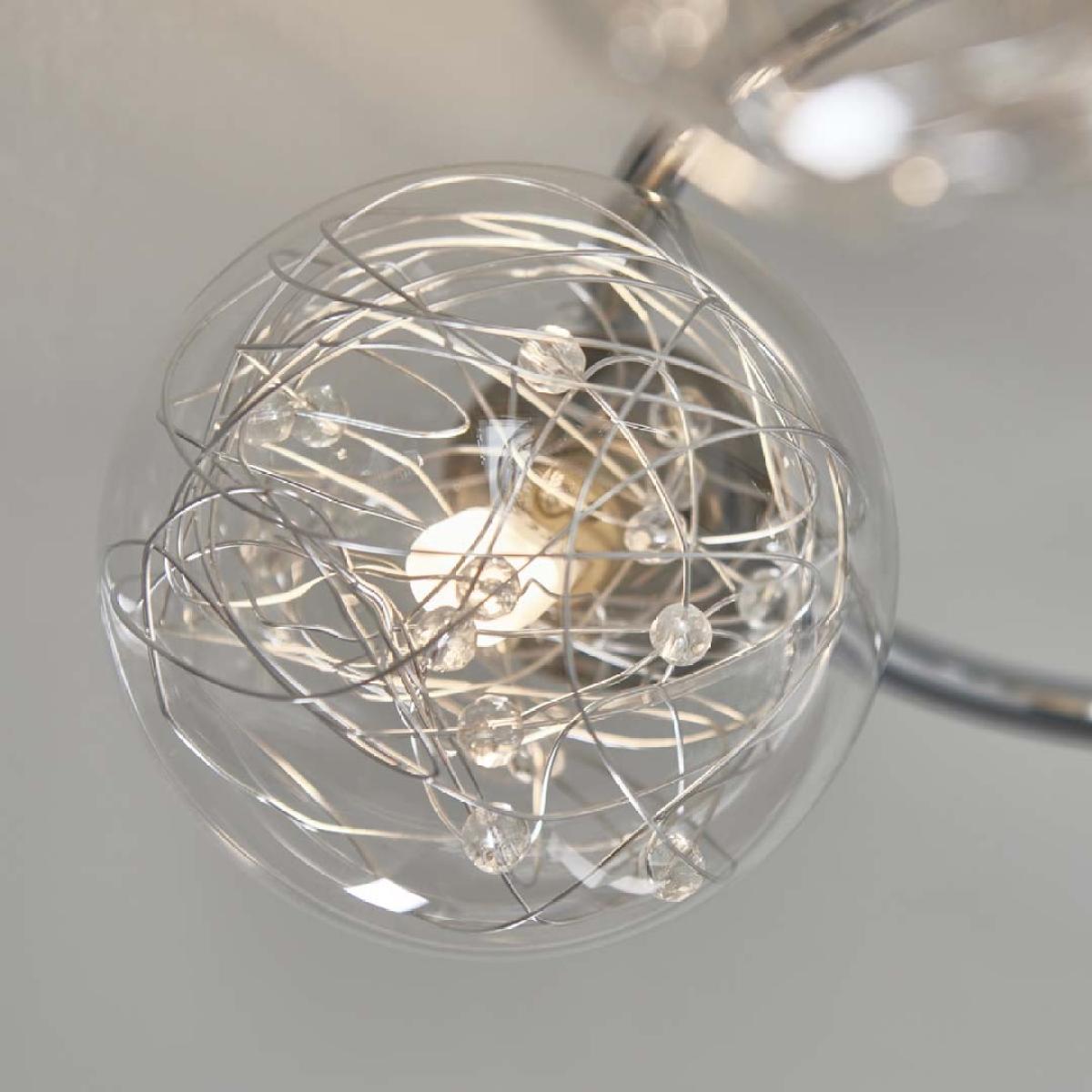 Jaymie 6-Light Chrome Semi-Flush Ceiling Light – image 6