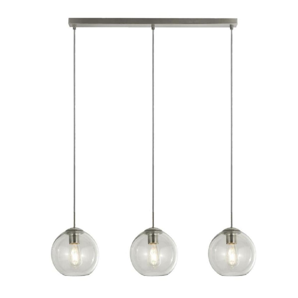 Balls 3 Light Chrome and Glass Pendant Bar – image 2